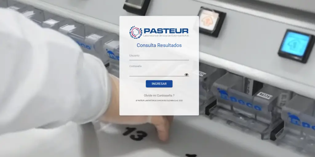 Consulta en Pasteur laboratorio resultados de Exámenes Paso 3